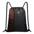 Large Sport Polyester Drawstring Backpack W/ Headphone Hole | https://www.bestnamebadges.com