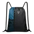 Large Sport Polyester Drawstring Backpack W/ Headphone Hole | https://www.bestnamebadges.com