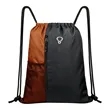 Large Sport Polyester Drawstring Backpack W/ Headphone Hole | https://www.bestnamebadges.com