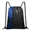 Large Sport Polyester Drawstring Backpack W/ Headphone Hole | https://www.bestnamebadges.com