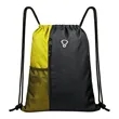 Large Sport Polyester Drawstring Backpack W/ Headphone Hole | https://www.bestnamebadges.com
