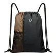 Large Sport Polyester Drawstring Backpack W/ Headphone Hole | https://www.bestnamebadges.com