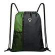 Large Sport Polyester Drawstring Backpack W/ Headphone Hole | https://www.bestnamebadges.com