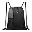Large Sport Polyester Drawstring Backpack W/ Headphone Hole | https://www.bestnamebadges.com