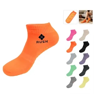 Unisex Non Slip Grip Yoga Pilates Socks W/ Silicone Points