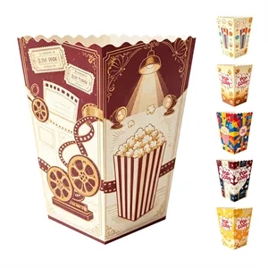 Open Top Paper Popcorn Box For Movie Night