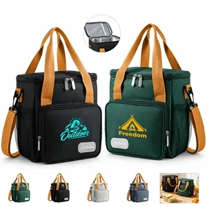 Medium Insulated Lunch Bag Soft Cooler W/Shoulder Strap