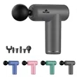 Mini Portable Massage Gun W/ 6 Heads | https://www.bestnamebadges.com
