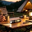Multi Use Magnetic LED Rechargeable Tactical Flashlight | https://www.bestnamebadges.com