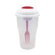 Salad Shaker with Fork and Dressing Container | https://www.bestnamebadges.com