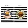 Classic Stripe Double Layer Cotton Aprons | https://www.bestnamebadges.com