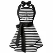 Classic Stripe Double Layer Cotton Aprons | https://www.bestnamebadges.com