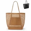 Foldable Mesh Beach Tote Bag | https://www.bestnamebadges.com