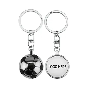 Zinc Alloy Soccer Key Chain