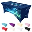 8' 4 Side Rectangle Stretchy Fitted Table Cloth | https://www.bestnamebadges.com