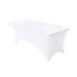 8' 4 Side Rectangle Stretchy Fitted Table Cloth | https://www.bestnamebadges.com