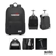 Solo New York Bleecker Recycled Rolling Backpack | https://www.bestnamebadges.com