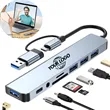 8-in-1 USB-C Hub Multi-Port Adapter Docking Station | https://www.bestnamebadges.com