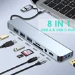 8-in-1 USB-C Hub Multi-Port Adapter Docking Station | https://www.bestnamebadges.com