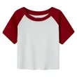 Color Block Raglan Short Sleeve T-Shirt | https://www.bestnamebadges.com