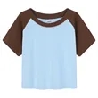 Color Block Raglan Short Sleeve T-Shirt | https://www.bestnamebadges.com