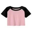 Color Block Raglan Short Sleeve T-Shirt | https://www.bestnamebadges.com