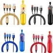 3-in-1 Multi Charging Cable with Capsule Case and Key Loop | https://www.bestnamebadges.com