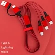4ft USB-C Multi Charging Cable | https://www.bestnamebadges.com