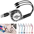 3-in-1 Retractable Multi Charging Cable | https://www.bestnamebadges.com