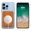 Magnetic Leather Phone Stand with Card Wallet | https://www.bestnamebadges.com