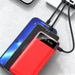 10000mAh Slim Power Bank with 4-in-1 Cable and Flashlight | https://www.bestnamebadges.com