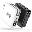 Power Bank with Built-In Wall Charger & Wireless Charging | https://www.bestnamebadges.com