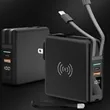 Power Bank with Built-In Wall Charger & Wireless Charging | https://www.bestnamebadges.com