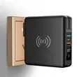 Power Bank with Built-In Wall Charger & Wireless Charging | https://www.bestnamebadges.com