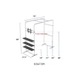 Square Arch Display Shelf & TV Rack Hardware 6.5x7.5ft | https://www.bestnamebadges.com