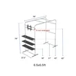 Square Arch Display Shelf & TV Rack Hardware 6.5x6.5ft | https://www.bestnamebadges.com