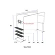 Square Arch Display Shelf & TV Rack Replace Graphic 10x7.5ft | https://www.bestnamebadges.com