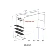 Square Arch Display Shelf & TV Rack Replace Graphic 10x6.5ft | https://www.bestnamebadges.com