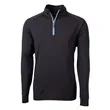 Cutter & Buck Men's Adapt Recycled Soft Knit Quarter Zip | https://www.bestnamebadges.com