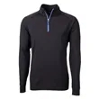 Cutter & Buck Men's Adapt Recycled Soft Knit Quarter Zip | https://www.bestnamebadges.com