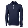 Cutter & Buck Men's Adapt Recycled Soft Knit Quarter Zip | https://www.bestnamebadges.com