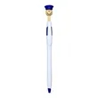 Police Hat Cartoon Click Ballpoint Pen W/ Clip | https://www.bestnamebadges.com