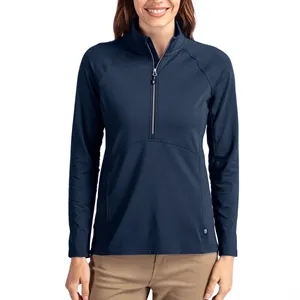 Cutter & Buck Women's Adapt Recycled Soft Knit Half Zip
