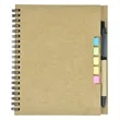 Kraft Paper Cover Spiral Notebook with Matching Pens | https://www.bestnamebadges.com