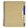 Kraft Paper Cover Spiral Notebook with Matching Pens | https://www.bestnamebadges.com