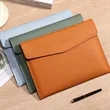 PU Leather A4 File Document Holder Envelope Case | https://www.bestnamebadges.com
