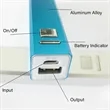 2600mAh Portable External Power Bank Battery Metal Charger | https://www.bestnamebadges.com