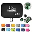 Custom Portable Reusable Travel Cable Organizer Bags Case | https://www.bestnamebadges.com