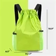 Drawstring Backpack Water Resistant Gym Sackpack Sportpacks | https://www.bestnamebadges.com