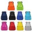 Drawstring Backpack Water Resistant Gym Sackpack Sportpacks | https://www.bestnamebadges.com